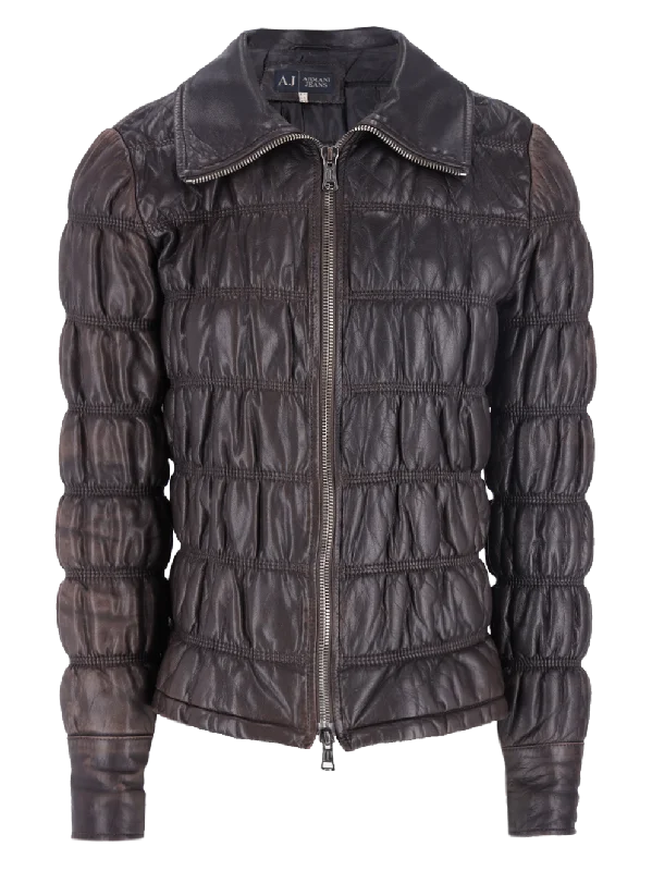 quilted leather jacket