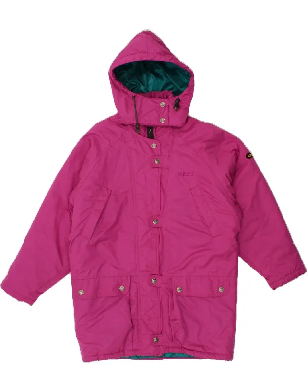 BAILO Womens Hooded Windbreaker Coat UK 18 XL Pink Polyester