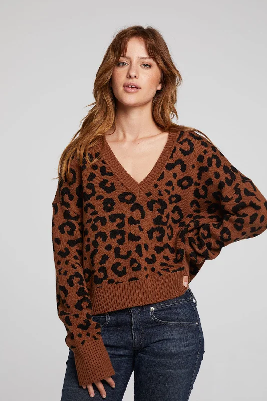 Bolinas Leopard Print Pullover