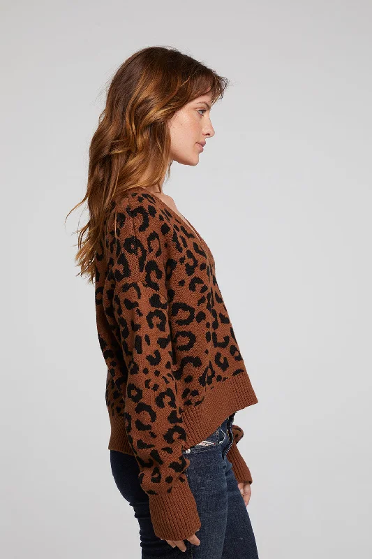 Bolinas Leopard Print Pullover