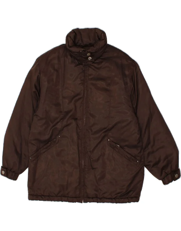 COLMAR Womens Padded Coat US 8 Medium Brown Polyamide