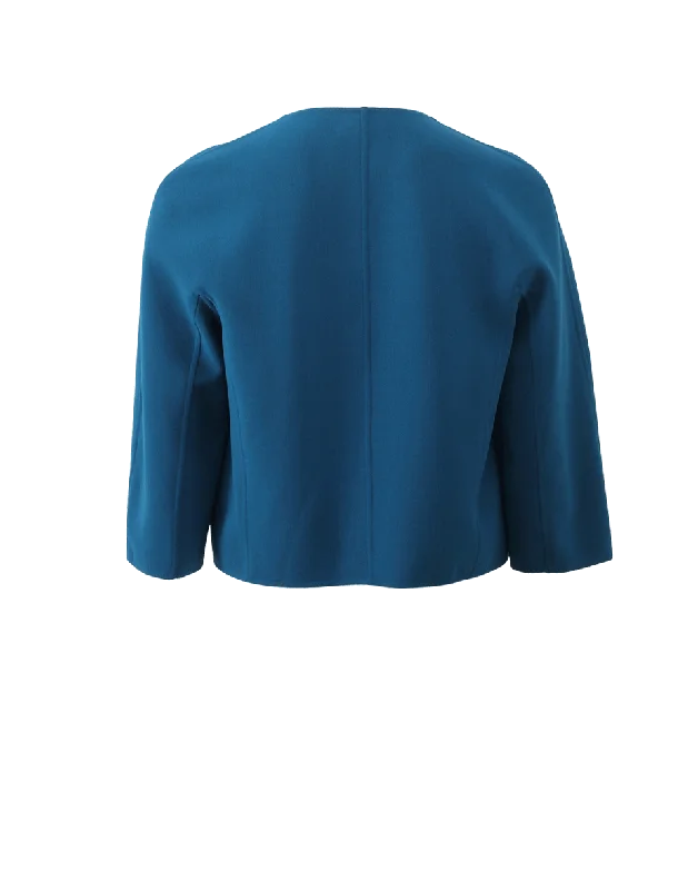 Cropped Crewneck Jacket