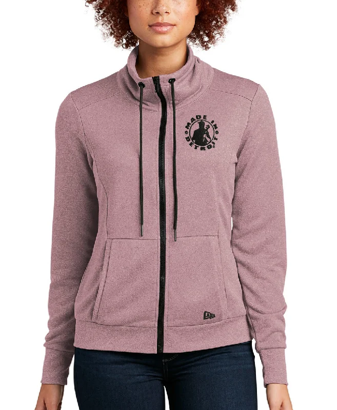 New Era MID Ladies Mauve Terry Full-Zip Cowl