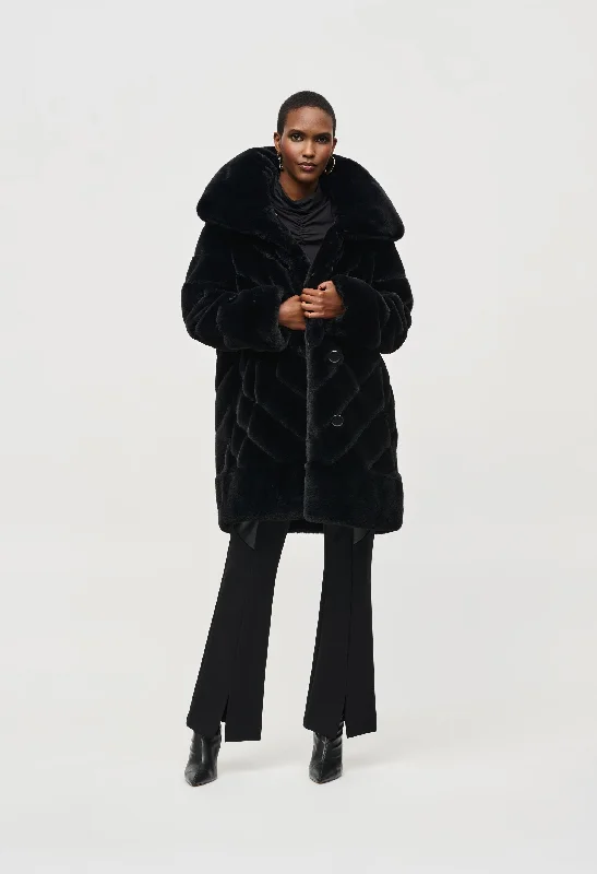 Reversible Faux Fur Coat