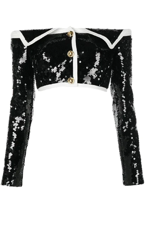 Sequin Bustier Jacket