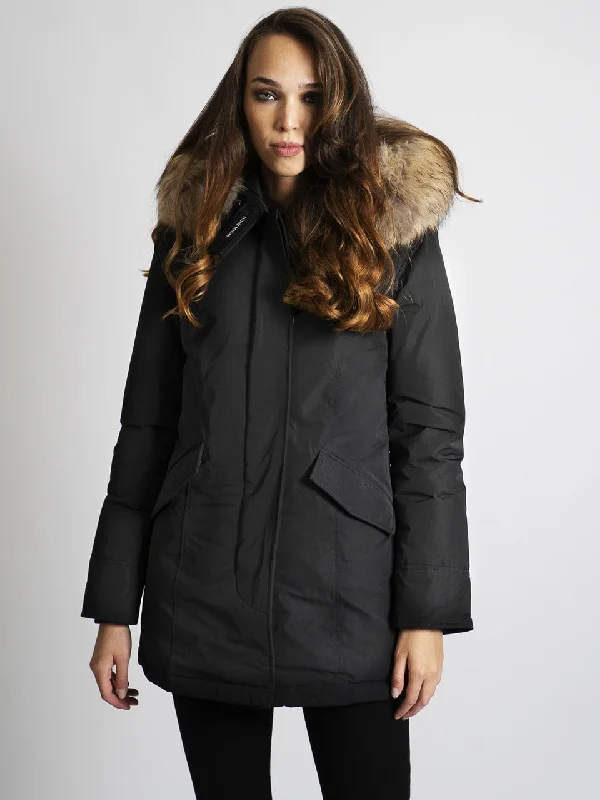 Giaccone Parka Luxury in Shape Memory Nero