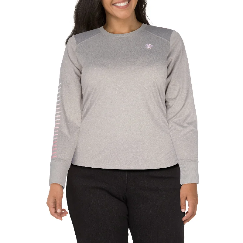 Cure Women's Plus Long Sleeve Top with Screen Print