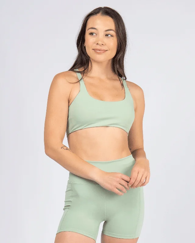 Sara Kathryns x JS Active ""Adjust Me"" Sports Bra - Honeydew