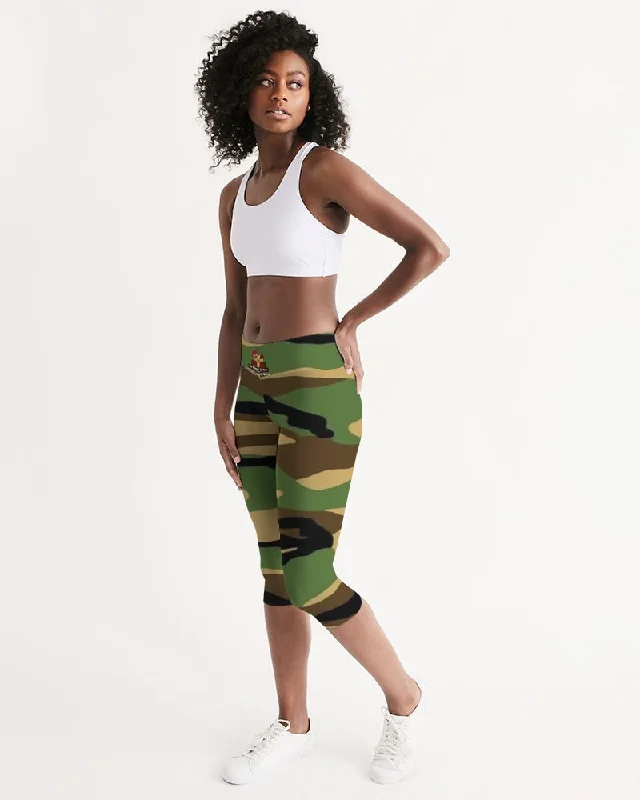 AKH Camouflage Women's Mid-Rise Capri