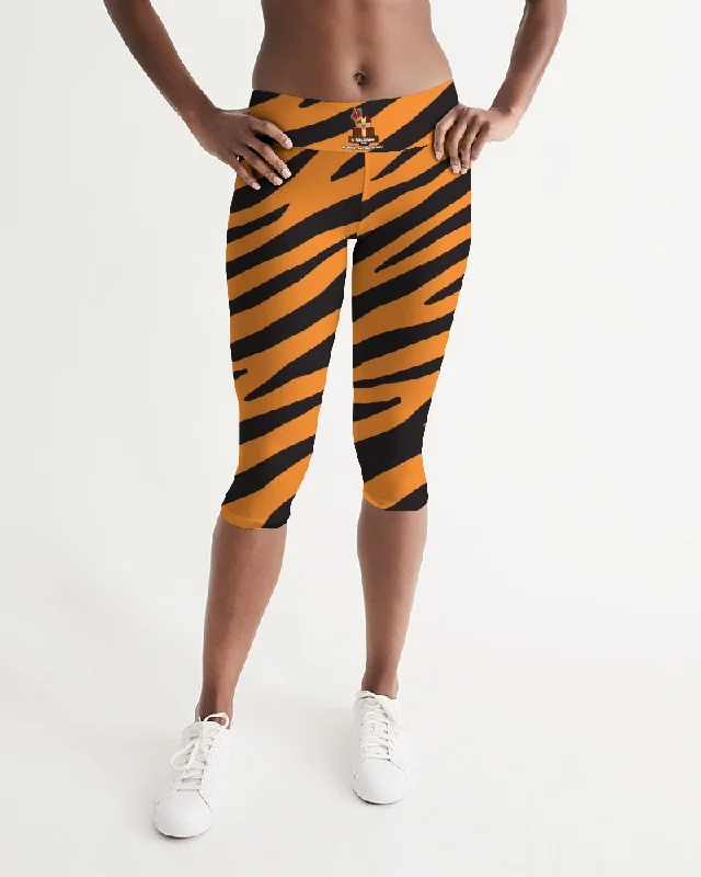 AKH Tiger Women's Mid-Rise Capri