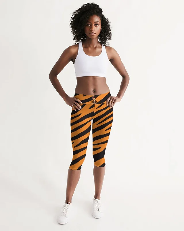 AKH Tiger Women's Mid-Rise Capri