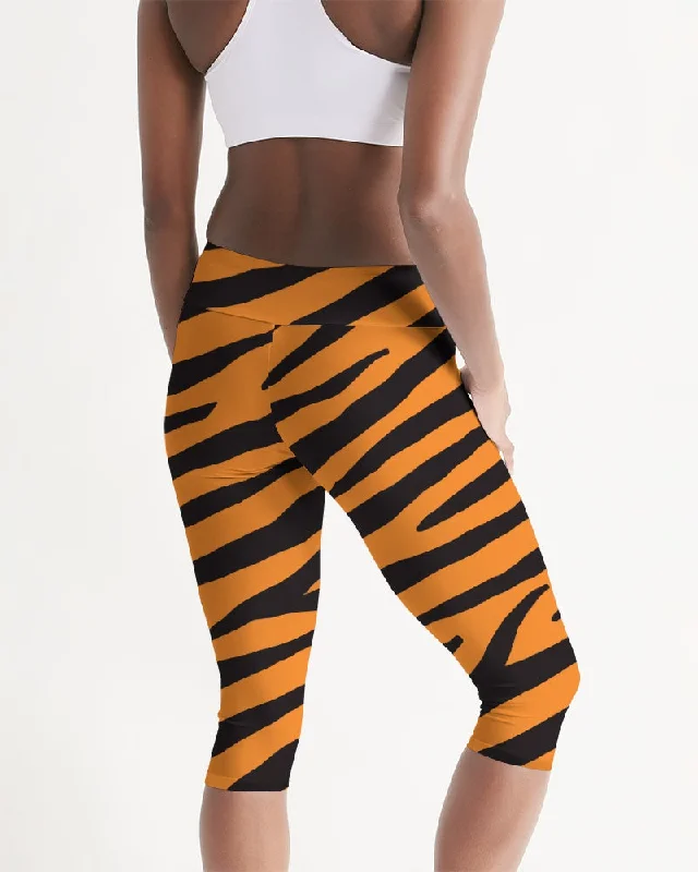 AKH Tiger Women's Mid-Rise Capri