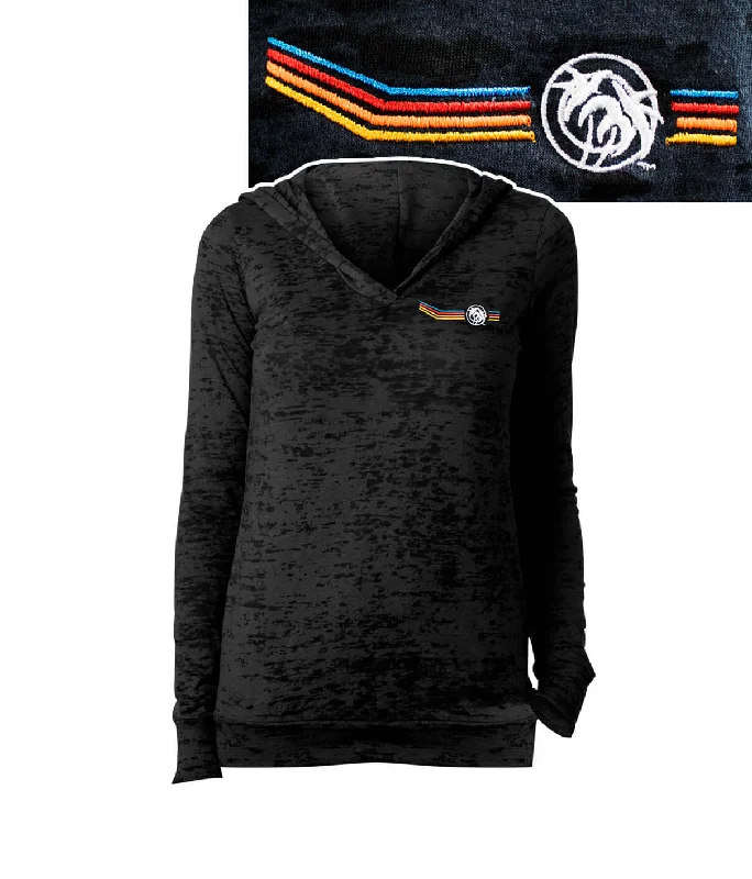 ""Aquarius"" Next Level Women's Burnout Hoody