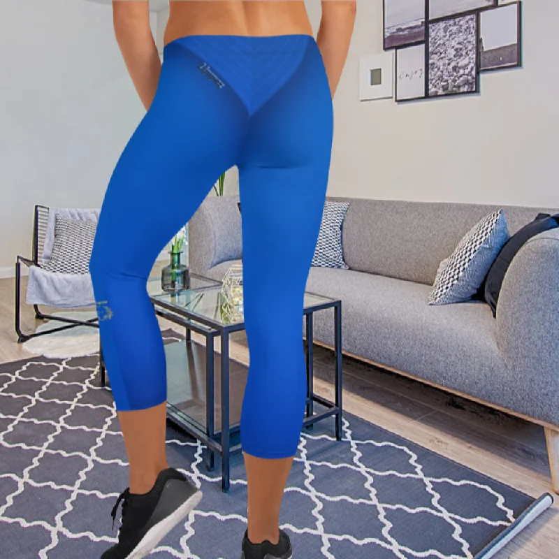 Capri Naughty Blue Leggings