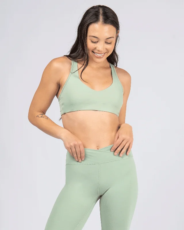 Sara Kathryns x JS Active ""Coach Me"" Sports Bra -Honeydew