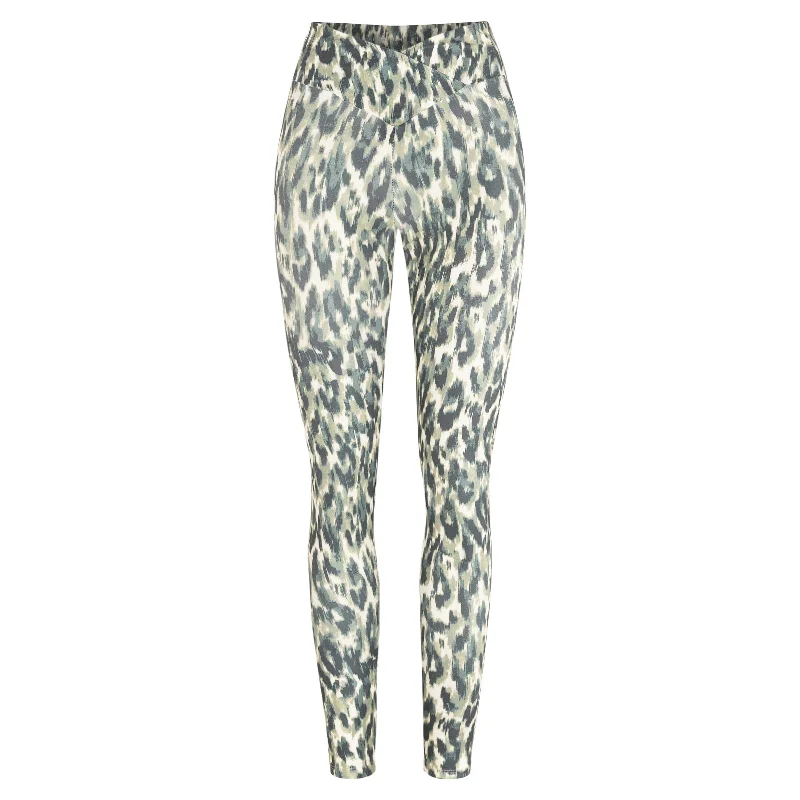 Green Leopard Leggings