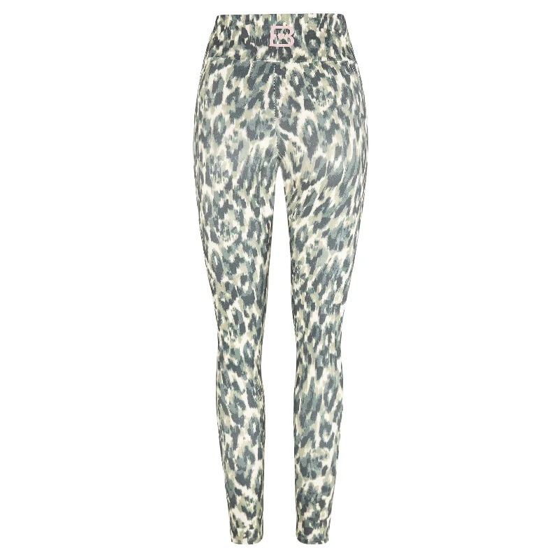 Green Leopard Leggings