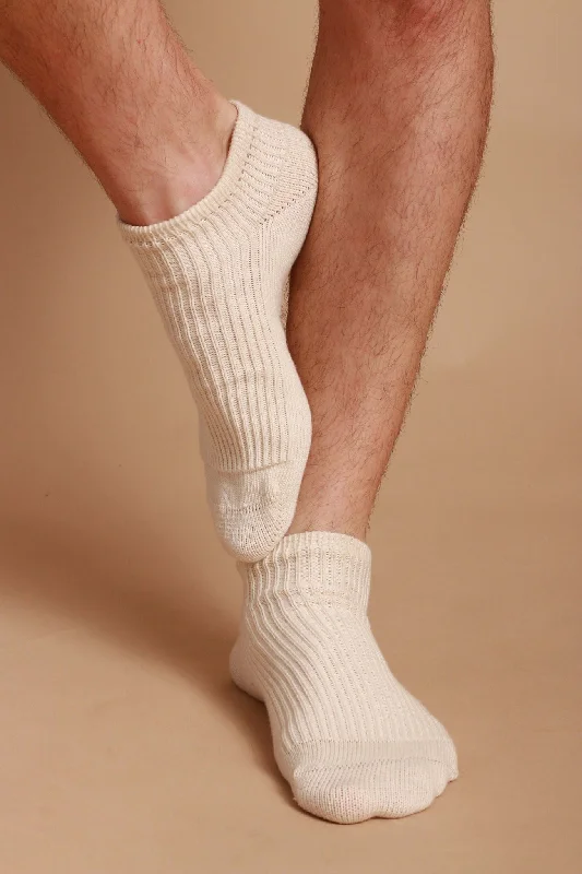 Latex-Free 100% Organic Cotton Ankle Socks (2pairs/pack)