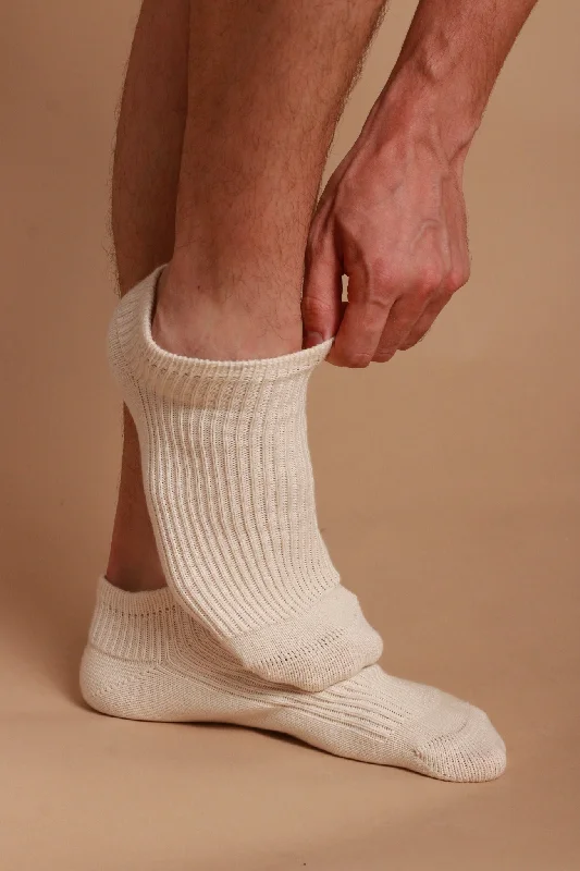 Latex-Free 100% Organic Cotton Ankle Socks (2pairs/pack)