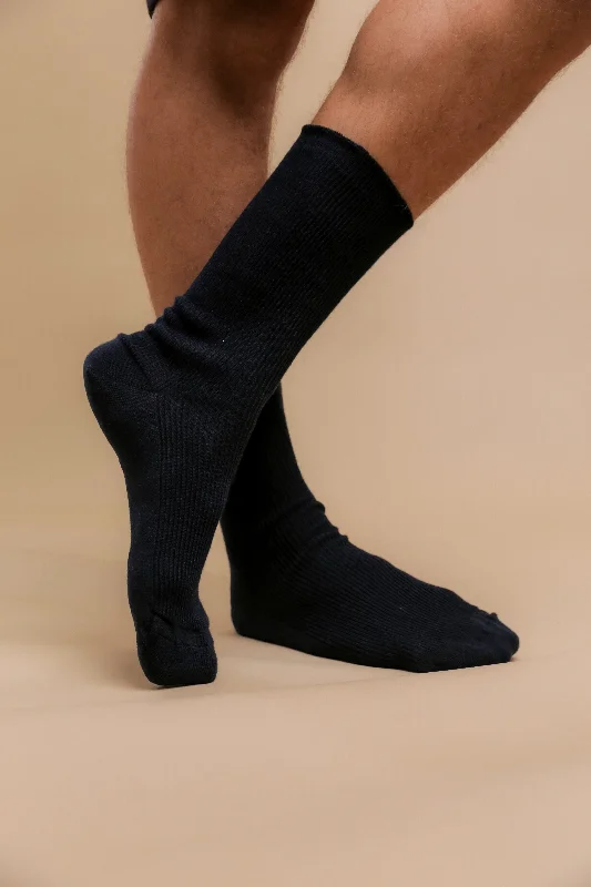 Lightweight Latex-Free 100% Organic Cotton Crew Socks (2pairs/pack)