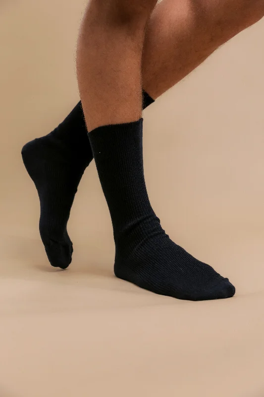 Lightweight Latex-Free 100% Organic Cotton Crew Socks (2pairs/pack)