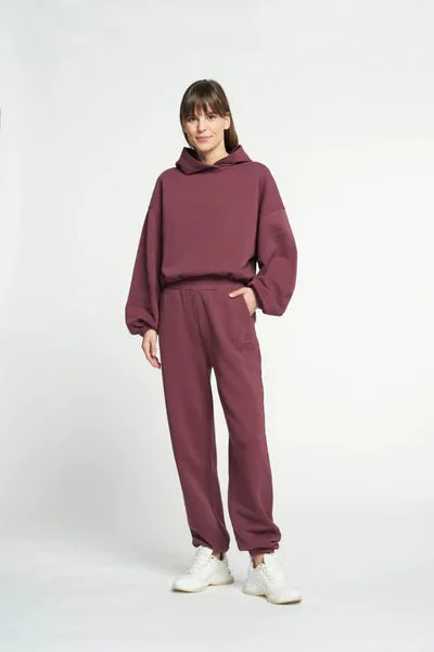 Nomi drawstring hoodie - Plum