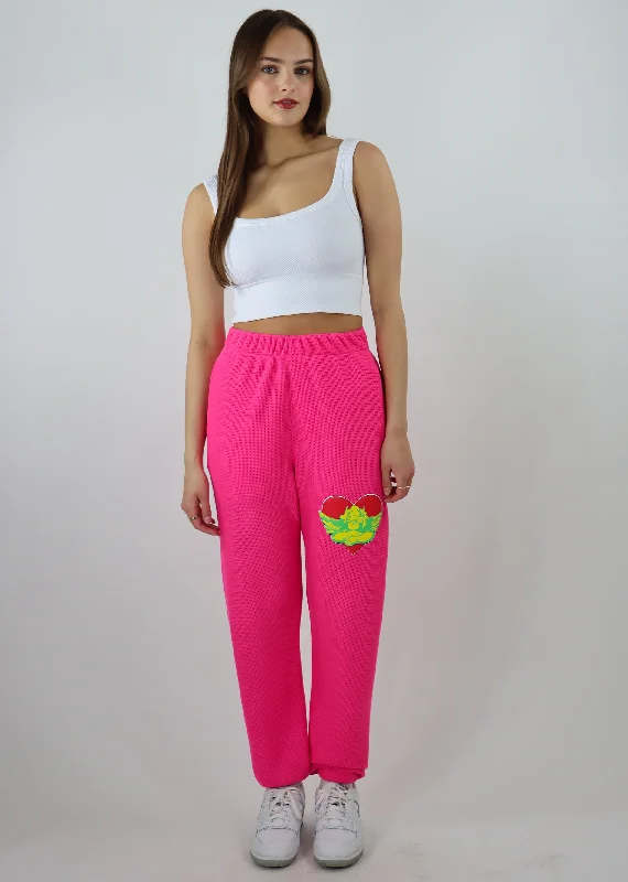 Boys Lie Spunk Thermal Mac Slim Sweatpants ★ Hot Pink