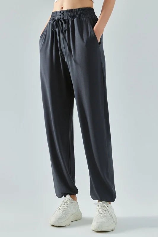 Tie Waist Sports Pants