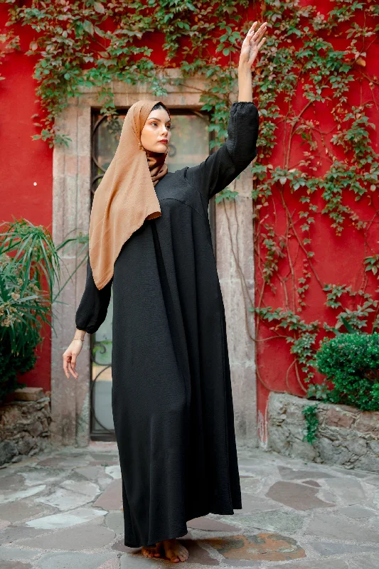 Black Sheath Abaya Maxi Dress