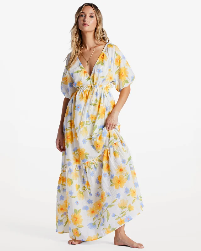 Lost In Love Maxi Dress - Salt Crystal