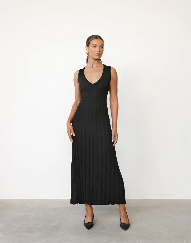 Mariposa Maxi Dress (Black)