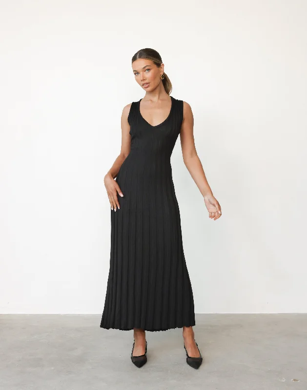 Mariposa Maxi Dress (Black)