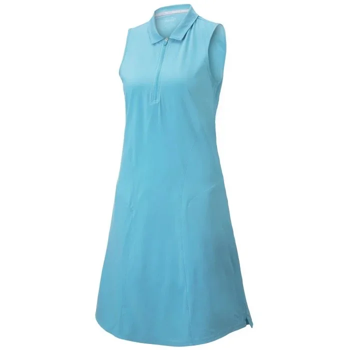 New Puma Cruise Sleeveless Golf Dress - Dusty Aqua Size S MSP$85