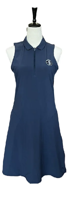 New Puma Cruise Sleeveless Golf Dress in Navy w/ Logo Size S. MSP$85