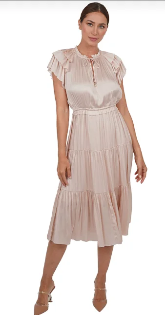 Pamela Blush Midi Dress