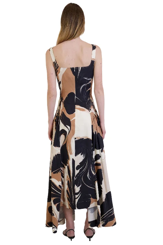 Paola Printed Midi Dress