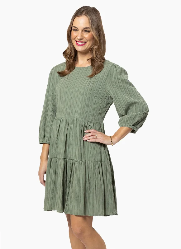 SEEKING LOLA AMY SMOCK DRESS