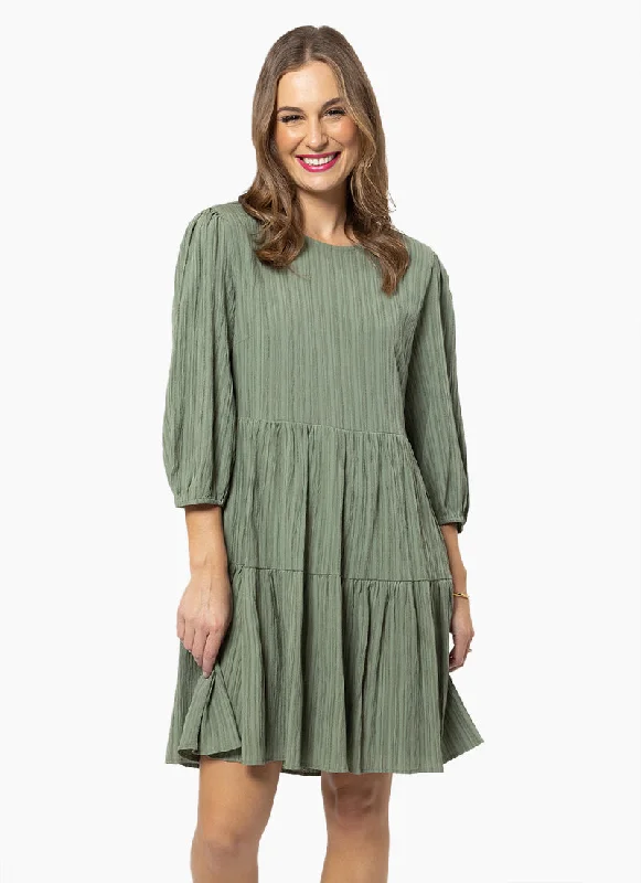 SEEKING LOLA AMY SMOCK DRESS