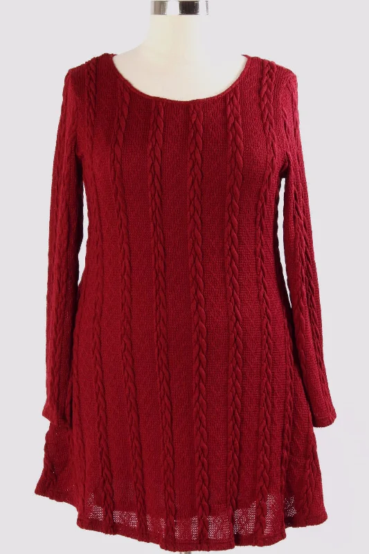 Willa Willa Sweater Dress - Wine