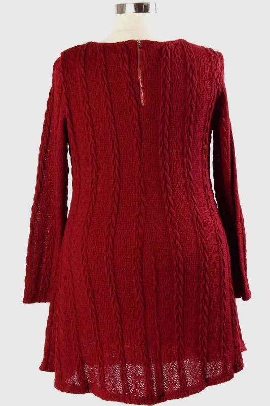 Willa Willa Sweater Dress - Wine