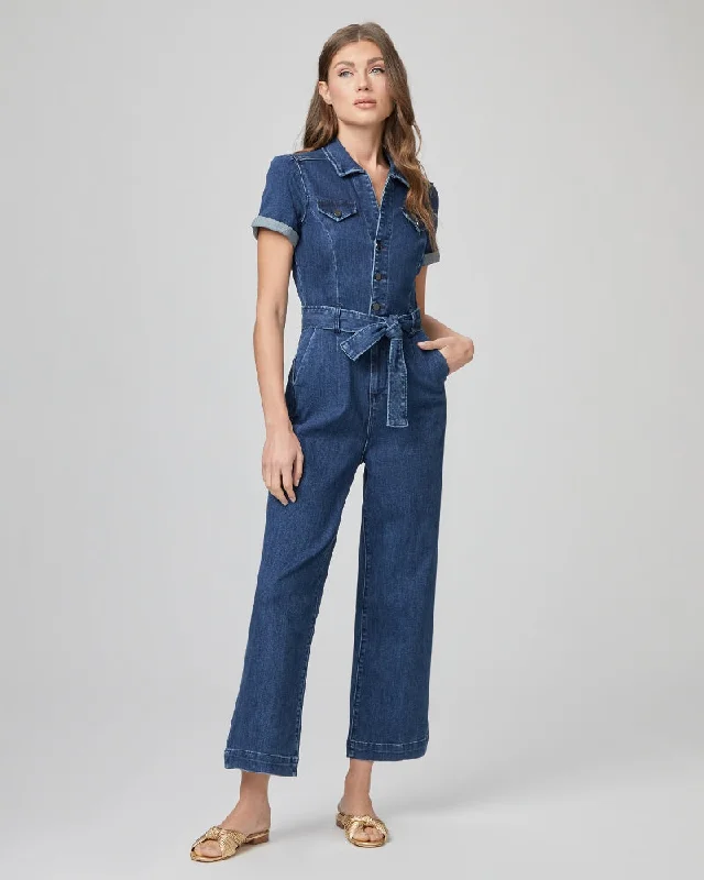 PAIGE ANAESSA SHORT SLEEVE JUMPSUIT - JELINA