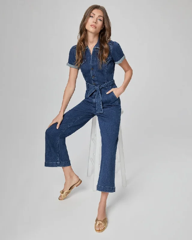 PAIGE ANAESSA SHORT SLEEVE JUMPSUIT - JELINA