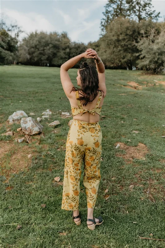 Liberty Jumpsuit in Mustard Marigold