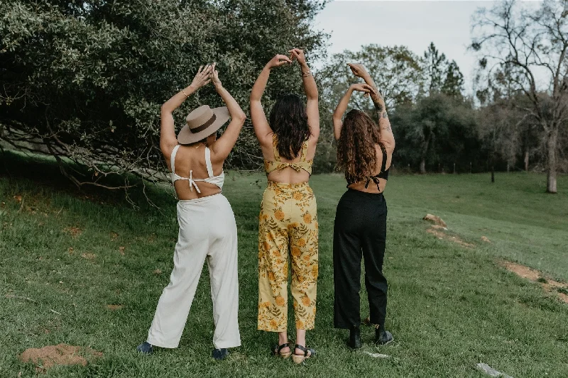 Liberty Jumpsuit in Mustard Marigold