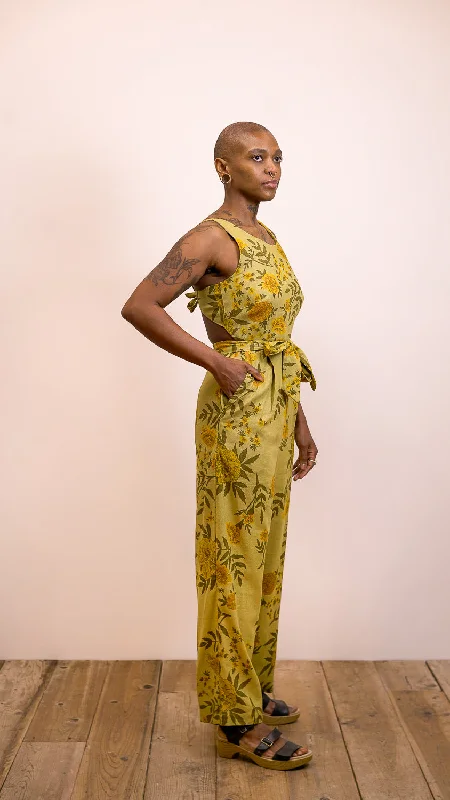 Liberty Jumpsuit in Mustard Marigold