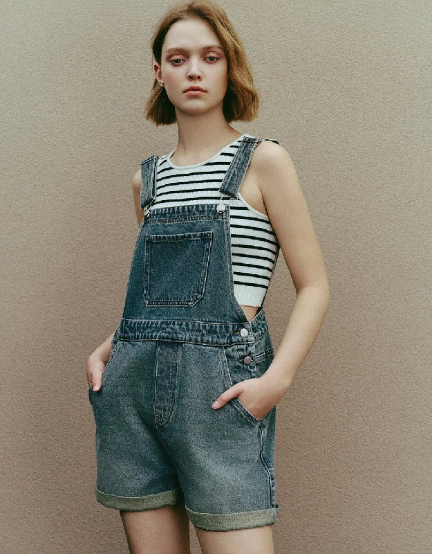 Loose Denim Overall