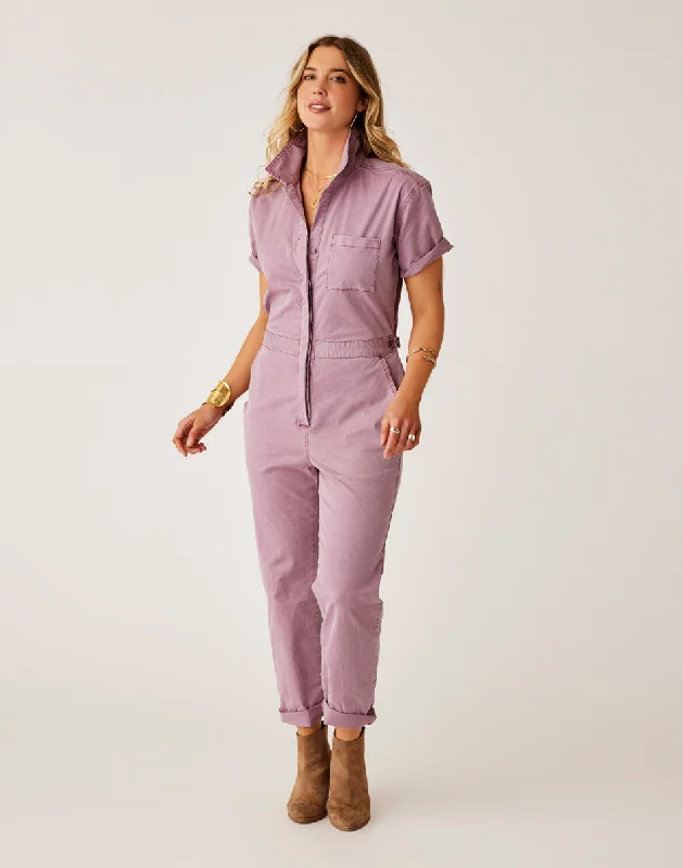 Nyla Twill Jumpsuit: Orchid Sunkissed