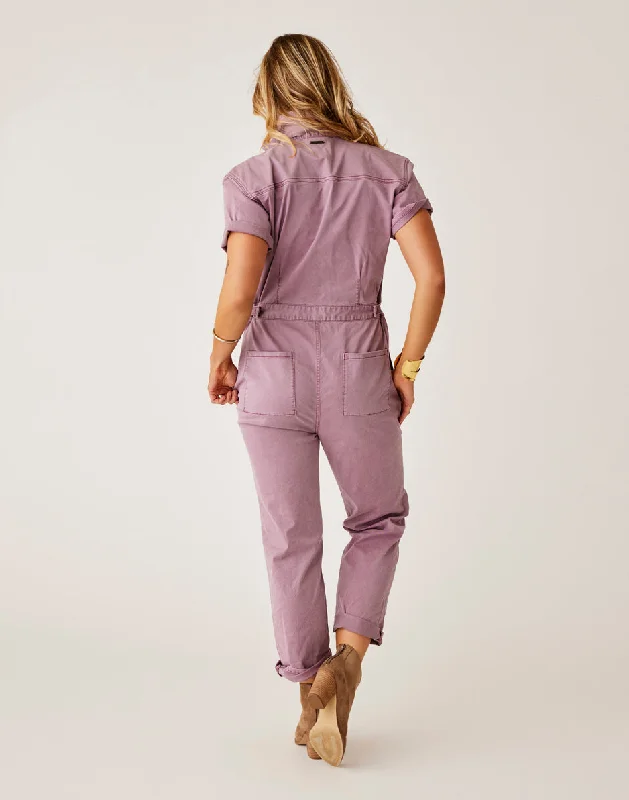 Nyla Twill Jumpsuit: Orchid Sunkissed