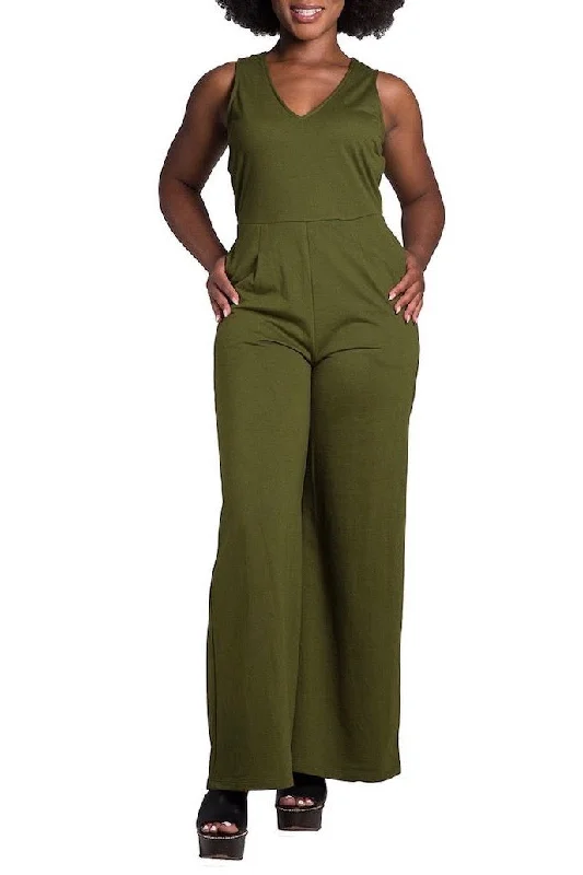 Poetic Justice - Kelly Jumpsuit - Olive