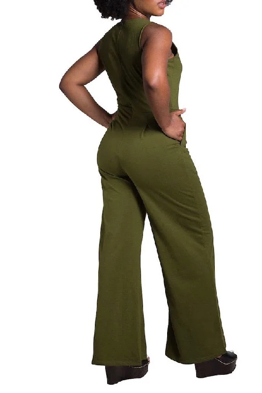 Poetic Justice - Kelly Jumpsuit - Olive